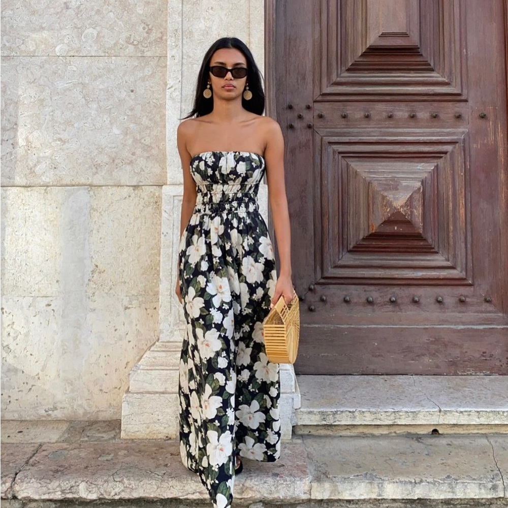 Posse Abby Strapless Maxi Dress